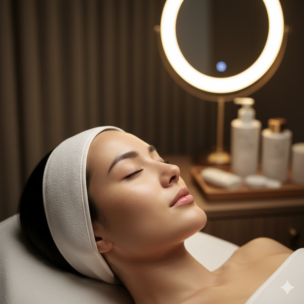 Pelle purificata e luminosa dopo un trattamento viso avanzato