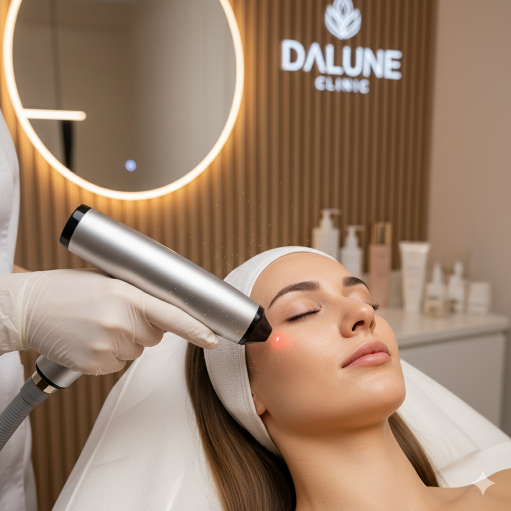 Trattamento laser per la correzione della pelle